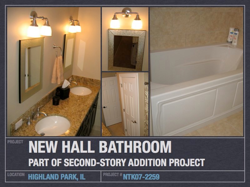 Hall Bathroom Addition & Remodeling - Highland Park, IL