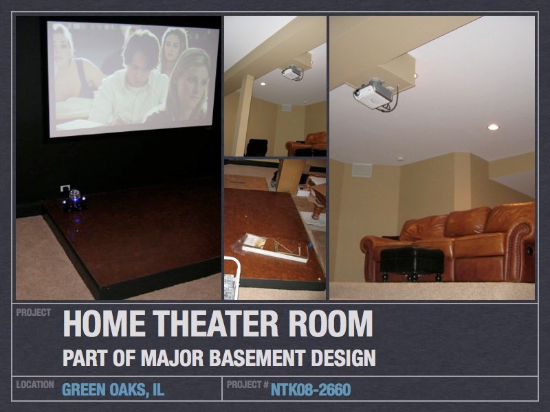 Basement Home Theater - Green Oaks, IL